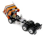 #60-2290 1/64 Orange & Black Freightliner COE with Vintage 45' Wilson Livestock Trailer