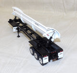 #60-2339 1/64 White & Black Peterbilt 589 Tri-Axle Day Cab with SmithCo Side Dump Tri-Axle Trailer