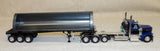 #60-2340 1/64 Blue & Black Peterbilt 589 Tri-Axle Day Cab with SmithCo Side Dump Tri-Axle Trailer