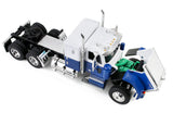 #60-2345 1/64 Blue & Chrome Chevrolet Bison with 34" Flat Top Sleeper & Vintage 40' Trailer with Reefer