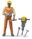 #60021 1/16 Construction Worker with Accessories, Medium Skin