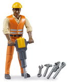 #60021 1/16 Construction Worker with Accessories, Medium Skin