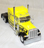 #60-2104 1/64 Harrison Trucking Peterbilt Model 379 with 63" Mid-Roof Sleeper & Wilson Silverstar Spread Axle Livestock Trailer