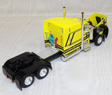 #60-2104 1/64 Harrison Trucking Peterbilt Model 379 with 63" Mid-Roof Sleeper & Wilson Silverstar Spread Axle Livestock Trailer