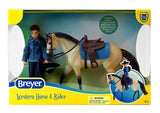 #61155 1/12 Western Horse & Rider Set