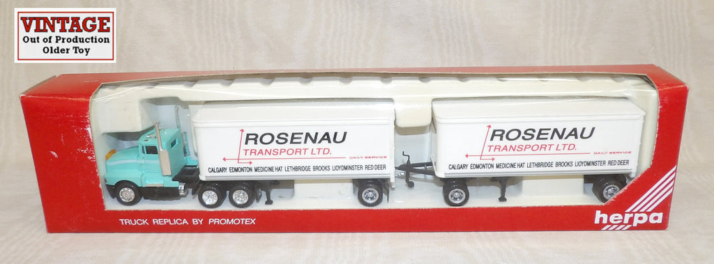 #6130H 1/87 Rosenau Transport Kenworth with Pump Trailers, Pre-Owned