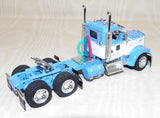 #616331 Wisteria Blue & White Kenworth W900L Tandem Axle Day Cab - No Box