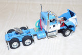 #616331 Wisteria Blue & White Kenworth W900L Tandem Axle Day Cab - No Box