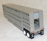 #618162  1/64 Vintage Wilson 45' Livestock Trailer with White Rims - No Box