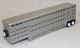 #618162  1/64 Vintage Wilson 45' Livestock Trailer with White Rims - No Box
