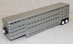 #618162  1/64 Vintage Wilson 45' Livestock Trailer with White Rims - No Box