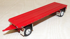 #618945 1/64 Red 28.5' Utility Flatbed Pup Trailer - No Box