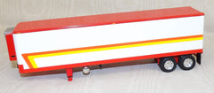 #619452 1/64 White & Red 40' Refrigerated Trailer with Thermo King Reefer - No Box