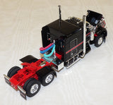 #620351 1/64 Black & Red Kenworth W900L with 72" Aerocab Flattop Sleeper - No Box