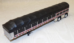 #620562 1/64 Black 53' Wilson Roadbrute Flatbed Spread-Axle Trailer with Covered Wagon - No Box