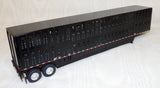 #621722 1/64 Black Wilson Silverstar Tandem Axle Livestock Trailer - No Box