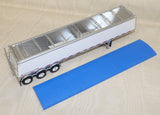 #621772 1/64 White & Blue Lode King Distinction Tri-Axle Hopper Trailer - No Box