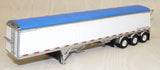 #621772 1/64 White & Blue Lode King Distinction Tri-Axle Hopper Trailer - No Box