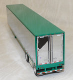 #621922 1/64 Chrome & Green 53' Utility Spread-Axle Trailer - No Box