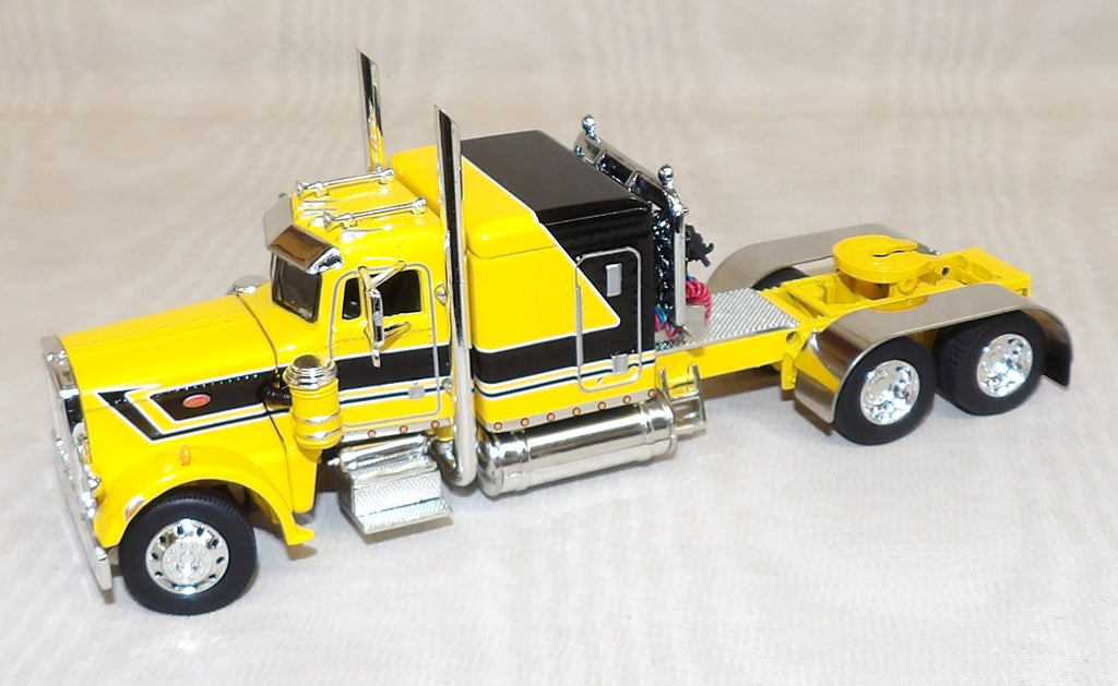 #622651 1/64 Hank Cosper Yellow Peterbilt Model 359 with 63" Flat Top Sleeper Cab - No Box