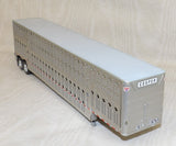#622652 1/64 Silver Wilson Silverstar Tandem Axle Livestock Trailer - No Box