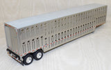 #622652 1/64 Silver Wilson Silverstar Tandem Axle Livestock Trailer - No Box
