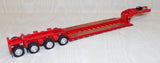 #623552 1/64 Red Fontaine Magnitude Triple Axle Lowboy Trailer with Fliptail - No Box
