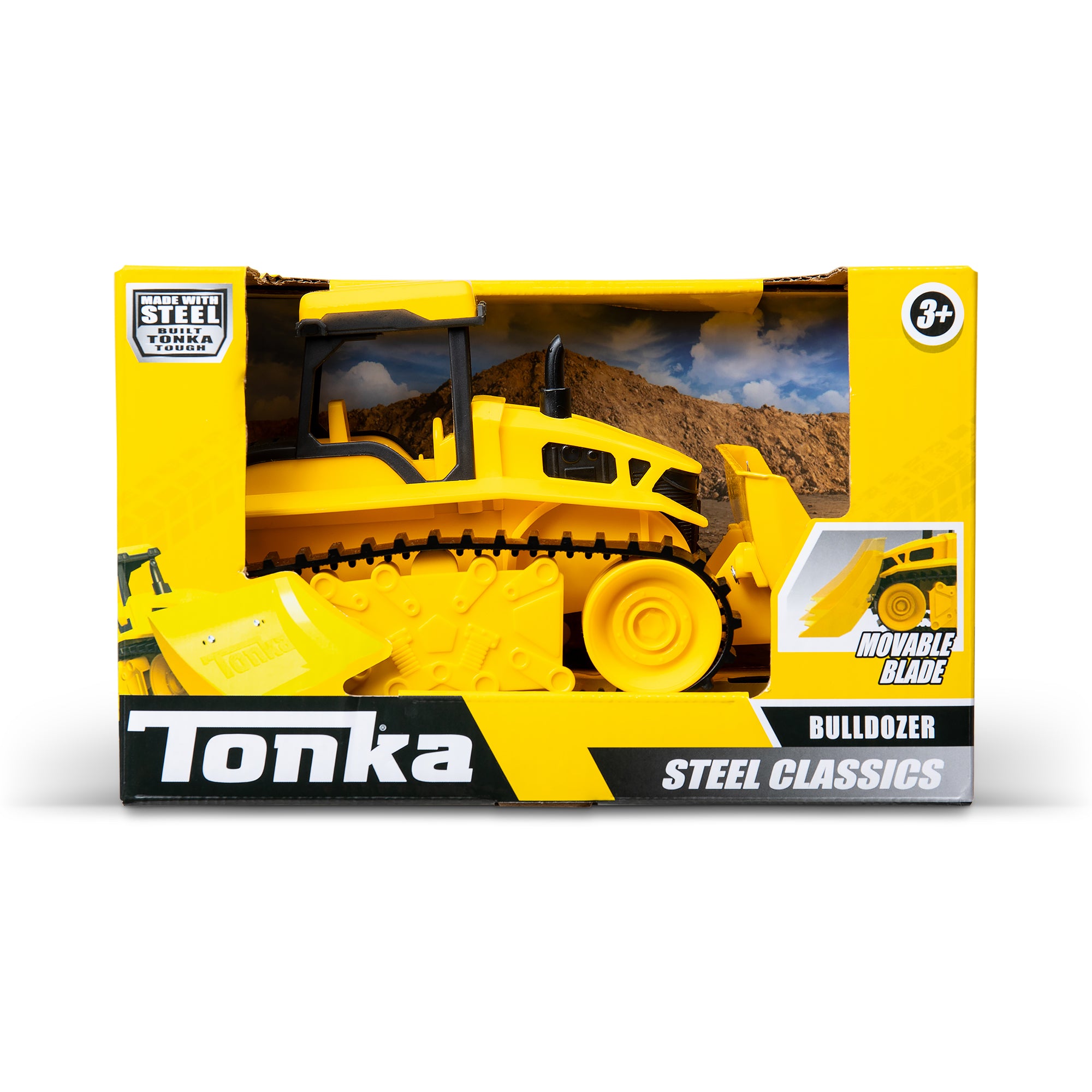 Tonka Steel Classics Bulldozer - Fabricado con acero y plástico resistente, camión de construcción de juguete amarillo, niños y niñas, niños, niños pequeños, a partir de 3 años Tonka Steel Classics Bulldozer - Fabricado con acero y plástico resistente, camión de construcción de juguete amarillo, niños y niñas, niños, niños pequeños, a partir de 3 años