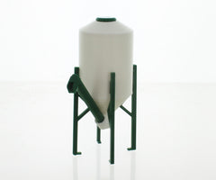 #64-305-WT 1/64 White Smooth Side Storage Bin on Legs