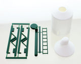 #64-305-WT 1/64 White Smooth Side Storage Bin on Legs