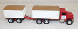 #646EO 1/64 Red International Grain Truck with Pup Trailer - No Package, AS IS