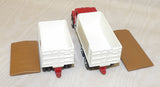 #646EO 1/64 Red International Grain Truck with Pup Trailer - No Package, AS IS