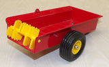 #6488 1/16 Red Manure Spreader - Missing Pusher, No Box, AS IS