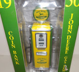 #66016 8" John Deere 1950 Tokheim Gas Pump Coin Bank