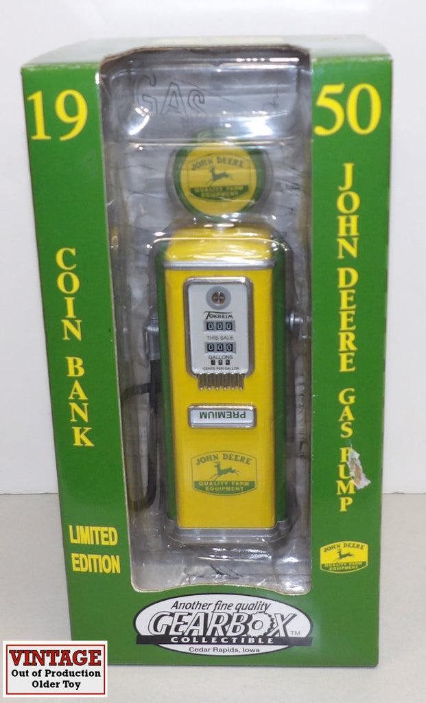 #66016 8" John Deere 1950 Tokheim Gas Pump Coin Bank