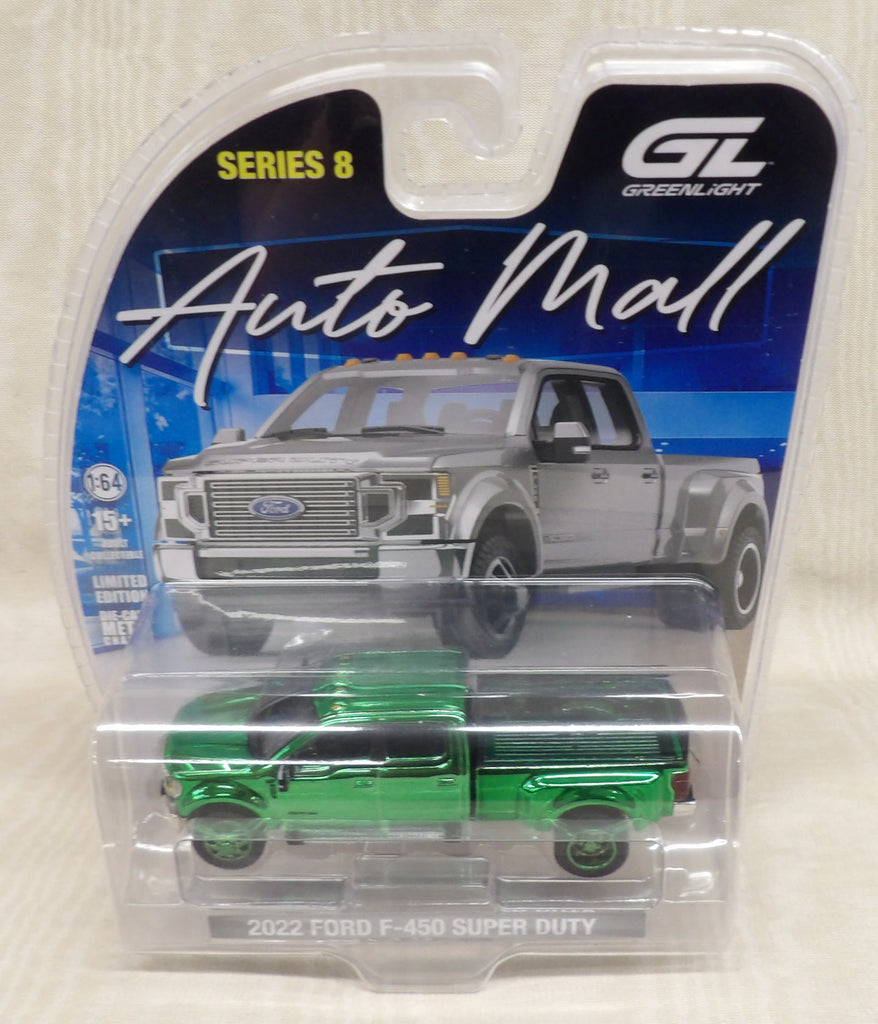 #68080-AC 1/64 2022 Ford F-450 Super Duty Dually Pickup - Green Chrome Chase Version