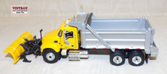 #69-0021 1/64 Yellow Mack Granite Dump Truck with Plow and Spreader