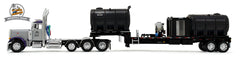 #69-2065 1/64 Larson Farms "The Purple Pete" Peterbilt 379 Tri-Axle Day Cab with DEMCO 42' Liquid Fertilizer Tender Trailer