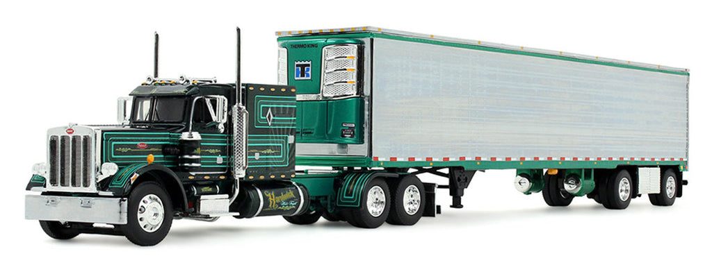 #69-2100 1/64 Hardwick Motor Freight Peterbilt Model 359 with 60" Vintage Sleeper & 53' Utility Trailer with Reefer