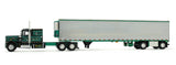 #69-2100 1/64 Hardwick Motor Freight Peterbilt Model 359 with 60" Vintage Sleeper & 53' Utility Trailer with Reefer