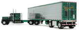 #69-2100 1/64 Hardwick Motor Freight Peterbilt Model 359 with 60" Vintage Sleeper & 53' Utility Trailer with Reefer