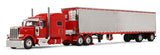 #69-2170 1/64 Blackjack Express LLC Peterbilt Model 589 with 78" Mid-Roof Sleeper & 53' Utility Spread-Axle Refrigerated Trailer