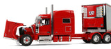 #69-2170 1/64 Blackjack Express LLC Peterbilt Model 589 with 78" Mid-Roof Sleeper & 53' Utility Spread-Axle Refrigerated Trailer