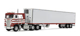 #69-2253 1/64 Jim Skrinar's Kenworth K100 COE Flat Top & 53' Utility Refrigerated Rib Sided Trailer - Red's Favorites