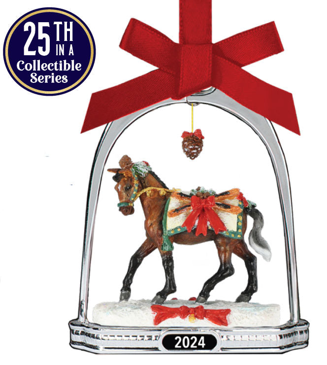 #700325 Après Ski, 2024 Holiday Stirrup Ornament - Damaged Box, AS IS