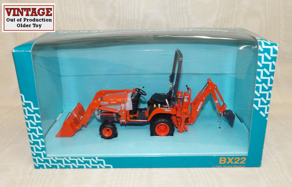 #700358 1/24 Kubota BX22 All Purpose Residential Diesel Tractor with Loader & Backhoe