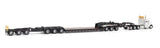 #71233 1/64 White Peterbilt Model 589 131-inch BBC Triple Axle Day Cab & Trail King TK170 Hydraulic Gooseneck Lowboy Trailer with Jeep & Booster