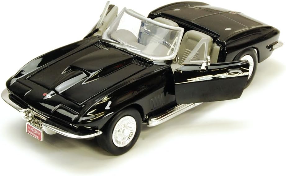 #73224AC-BK 1/24 Black 1967 Chevy Corvette Convertible