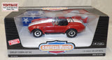 #7369 1/18 Shelby Cobra 427 S/C - Ragoon Red with White Stripe