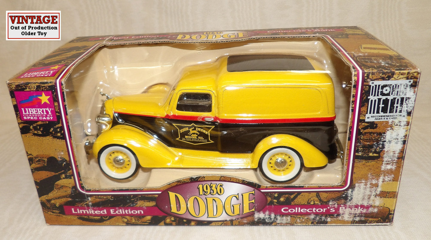 #74054 1/25 John Deere 1936 Dodge Panel Delivery Bank, Yellow & Black